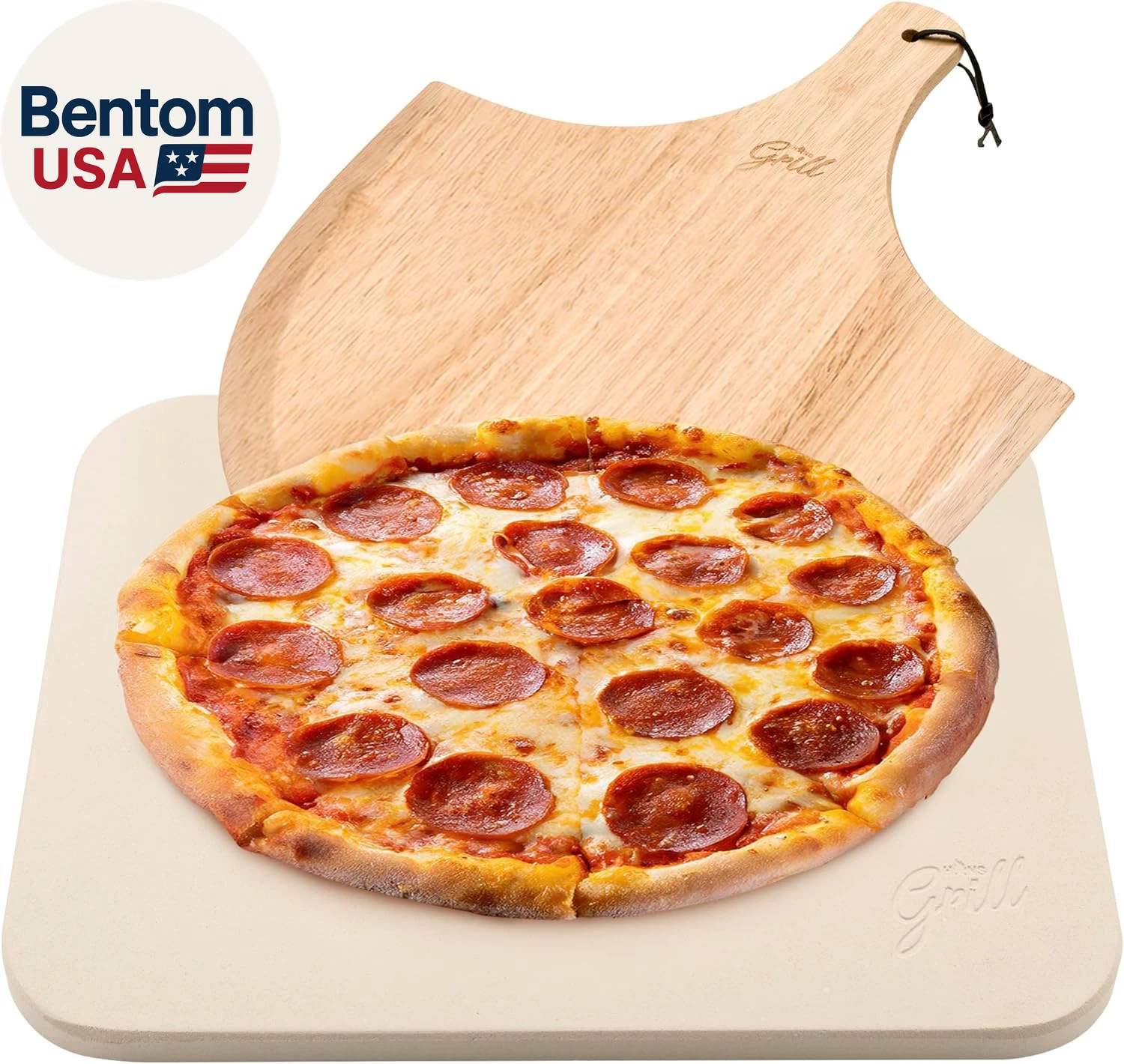 PIZZA STONE | Rectangular Pizza Stone for Oven Baking & BBQ Grilling with Free W
Opens in a new wind