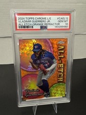 2024 Topps Chrome Logofractor AllEtch Vladimir Guerrero Jr. PSA 10 /25 Bookend