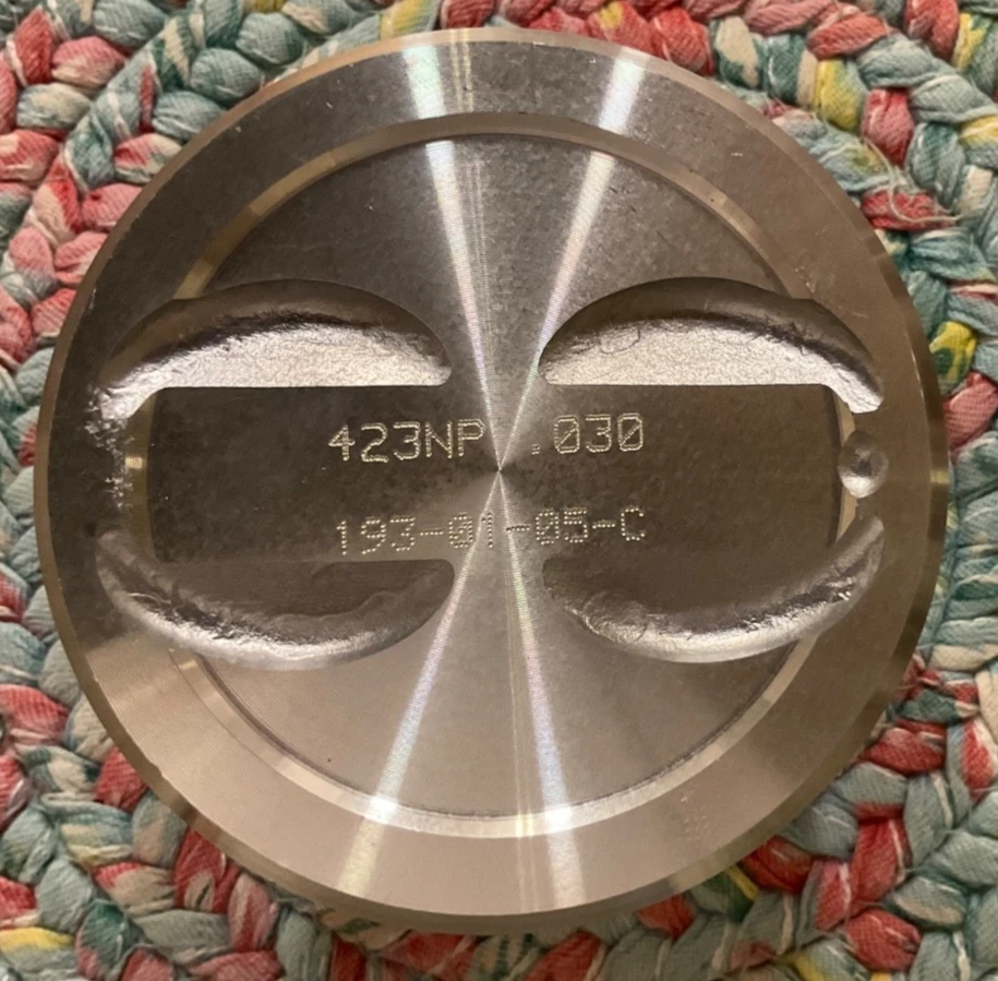 🔥 NEW FEDERAL MOGUL STERLING 423NP PISTON SET W/ WRIST PINS / 350 CHEVY .030 - Image 4 of 4