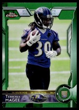 2015 Topps Chrome Green Refractor Terrence Magee Rookie Baltimore Ravens #128