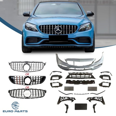 #ad #ad Front Bumper Kit For 2015 2018 Mercedes W205 C Class to C63 AMG $419.00