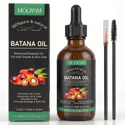 Batana Oil for Hair Growth   100% Pure & Natural Cold Pressed Honduran, 60ml
