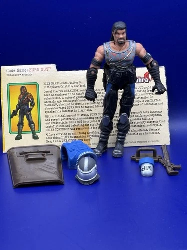 GI JOE BURNOUT V1 DREADNOK MECHANIC 2003 ACTION FORCE W/ Filecard ARAH loose