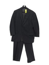 Ermenegildo Zegna Men's Two Piece Suit Chest: 40 in Grey Wool with Rayon 2 Piece