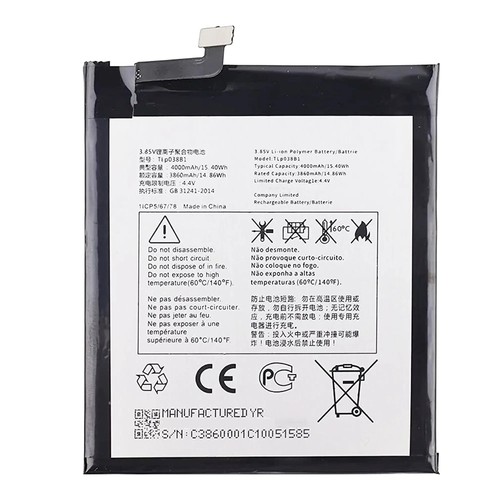 Pour Metro PCS Alcatel 3V 5032W Batterie de Remplacement TLp038B1 Outils - Photo 3 sur 3