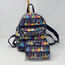 Image of Loungefly Disney Princess Dress Wardrobe Backpack Wallet STORE MODEL
