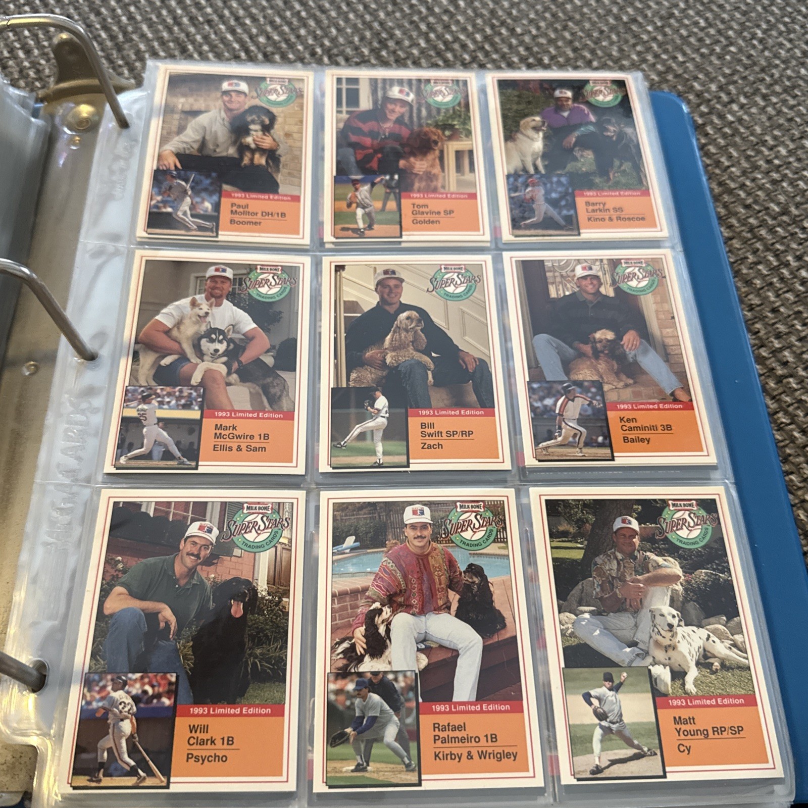 1993 Milk Bone Baseball Cards 1-20 -You Pick- MLB Super Stars Trading Cards