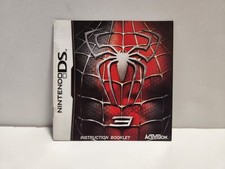 Spider-Man 3 Nintendo DS Original Manual Only
