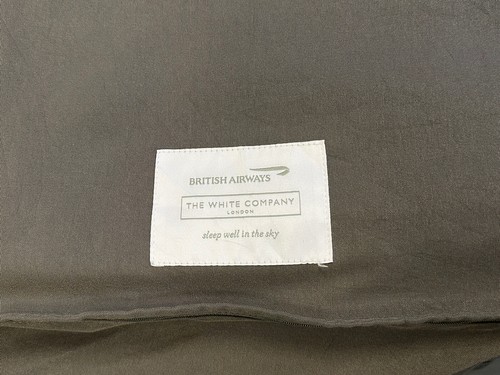 British Airways Business Class / 3 peace Bedding Set The White Company In Pouch - Picture 4 of 9