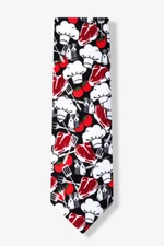 Buffalo Bay x Omaha Steaks Kiss the Cook Chef Hat Steak Novelty Men’s Neck Tie