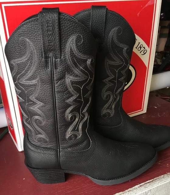Justin Stampede Western Boot Black Men’s Sz 10EE Style 2566 Ortho