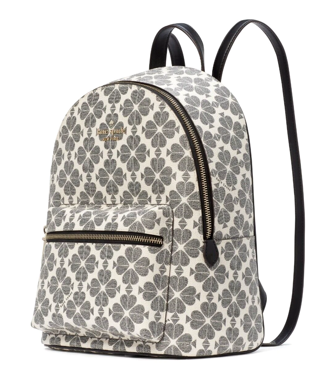 Nuovo zaino Kate Spade Spade Flower Medium firma logo nero multi sacchetto antipolvere
