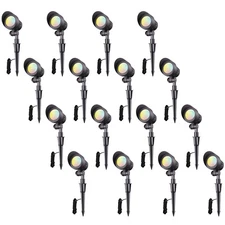 16 Pack 5CCT Low Voltage LED Landscape Spotlight