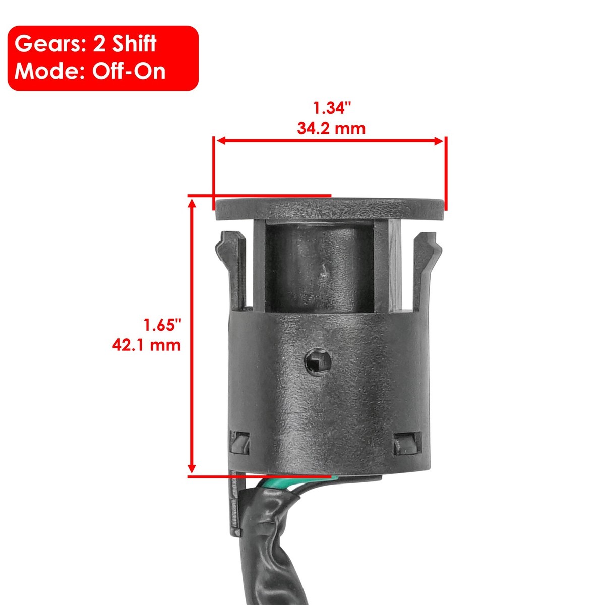 LYK Replacement Ignition Key Switch - Perfect For Yamaha Warrior 350 YFM350X (1987-1995 Models)