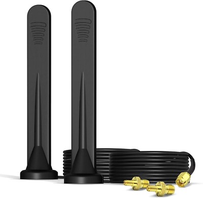 2-Pack 4G LTE 5dBi SMA TS9 External Omni-directional Network Antenna for Gateway