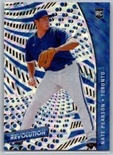 2021 Panini Chronicles Revolution Fractal Rookie RC Nate Pearson #90 Blue Jays