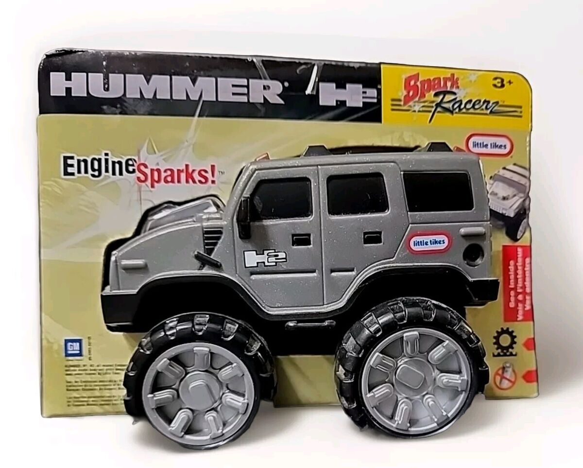 Little Tikes Hummer H2 Spark Racerz Gray Pullback Toy Car Little Tikes Hummer H2 Spark Racerz Gray Pullback Toy Car
