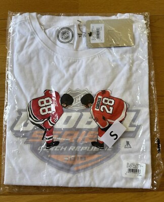 Tshirt Iconic Global Series Czech Republic Face off 2019 NHL size S weiß Cotton