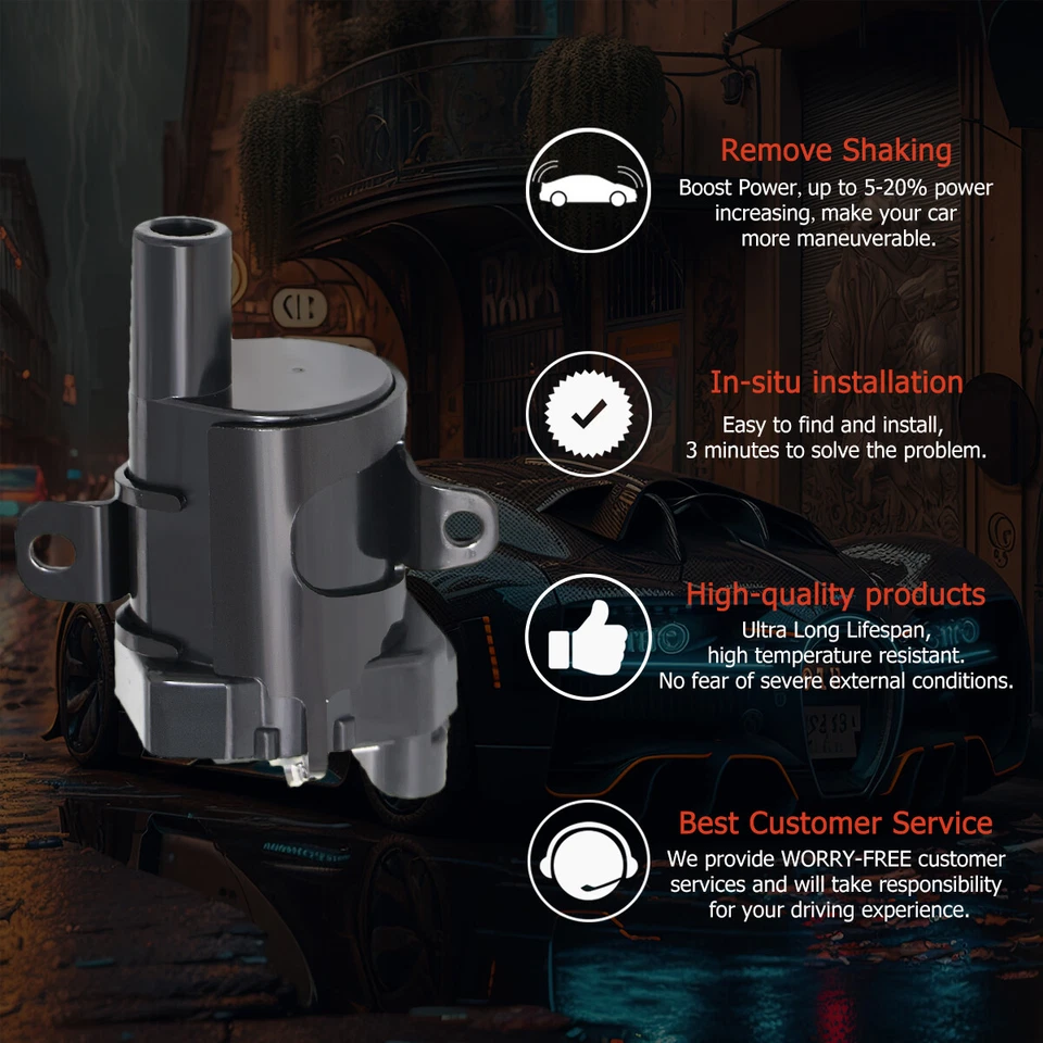 8X Ignition Coil+Wire Kit For Chevy Silverado GMC Sierra Yukon 4.8L 5.3L 6.0L Foto 3 de 4