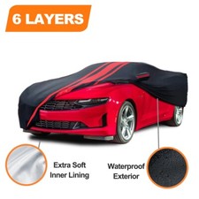 6 Layer Custom Car Cover 100% Waterproof For 2010-2023 Chevy Camaro LT LS SS