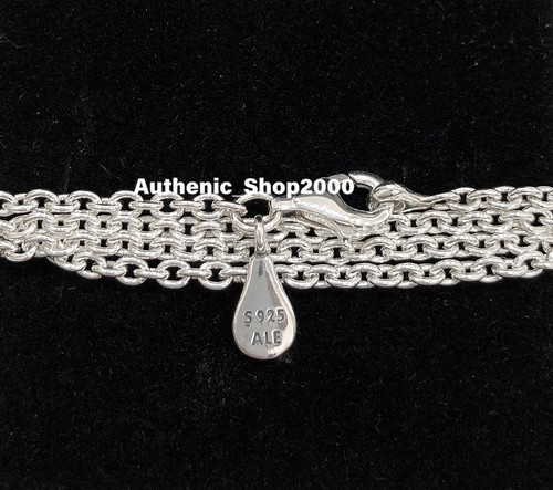 NEU 100 % echt Pandora 925 Silber Logo Kabel Kette Halskette 590200 - Bild 3 von 7