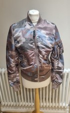 Alpha Industries Women's Camouflage Bomber Jacket Size S