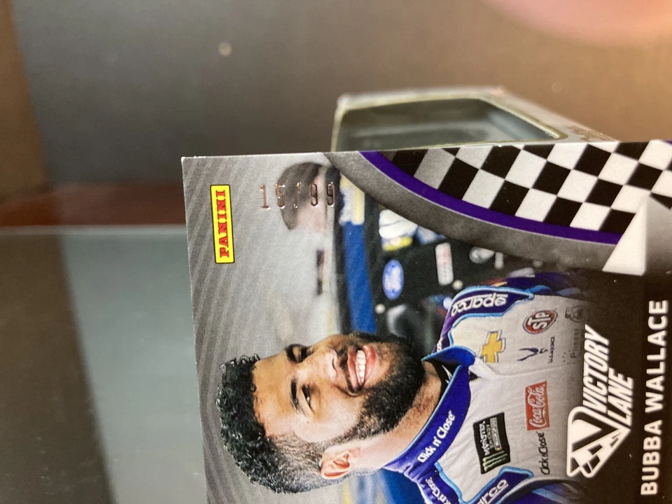 Darrell Bubba Wallace Panini Victory Race Ready Race-Used Sheetmetal 2018 Card - Image 3 of 3