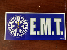 3X6.5" Decal Sticker EMT EMERGENCY MEDICAL TECHNICIAN style 2 heros
