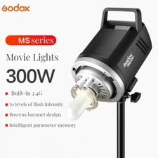 US Godox MS300 300WS 2.4G Studio Flash Compact Durable Bowens Mount Strobe Light