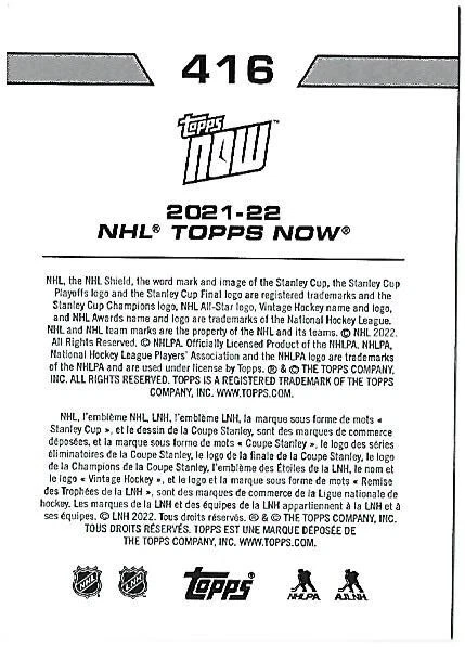 Alex Ovechkin 2021-22 Topps NOW Sticker #416 Capitals SP 1/306 50 goal season - Image 2 of 2