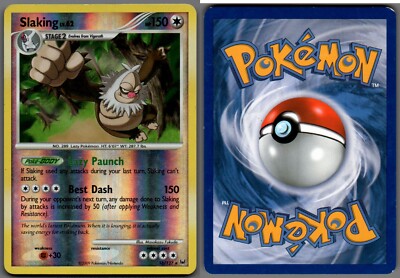rare pokemon cards 2009 2009 Pokemon, Platinum, #16/127 Slaking Lv. 62, Reverse Holo Rare