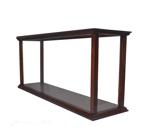 Brown Table Top Ship Model Wood Display Case 32" Med. Ocean Liner & Cruise Ships - 第 1/13 張圖片