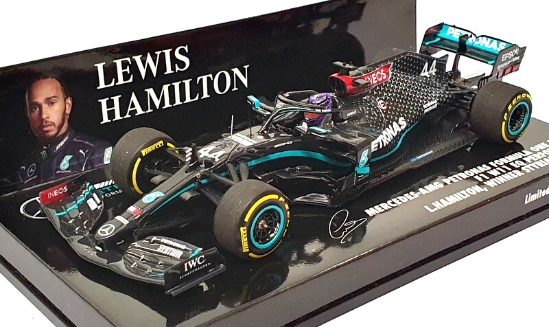 Minichamps 1/43 Scale 410 200244 Mercedes AMG F1 W11 1st Syria GP 2020 Hamilton