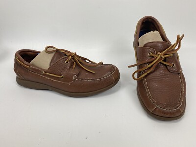 Rockport mens washable boat shoes size M classic tan - Main Image