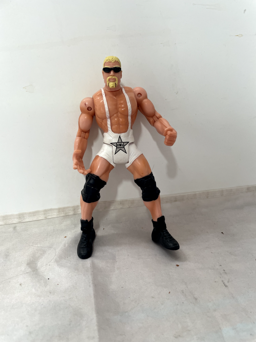 WCW Scott Steiner Ring Fighters White Outfit Wrestling Action