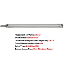 For GMC Sierra 2500 HD Auto Rear Driveshaft Prop Shaft Assembly 2007-2010 4WD