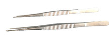 2 Pair - Long Tweeze 9.5" and 8" in / Instruments Forceps Stainless Steel SS