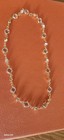 30 cm Anklet Bracelet Beautiful Shiny Crystal Beads Glass Gold Plated