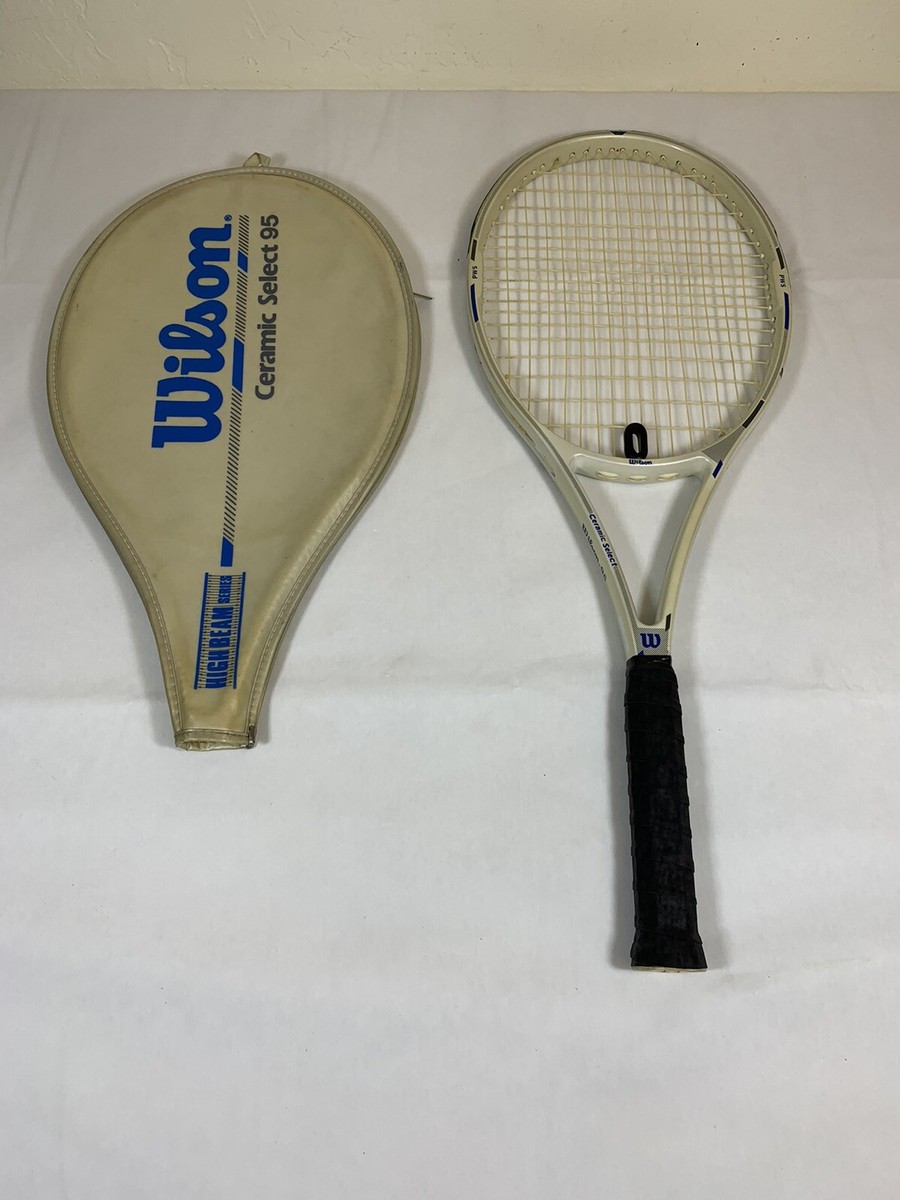 Wilson テニスラケット 4 3/8 グリップ Wilson Ceramic Select 95 Tennis Racket w/Cover 4 3/8” Grip | eBay