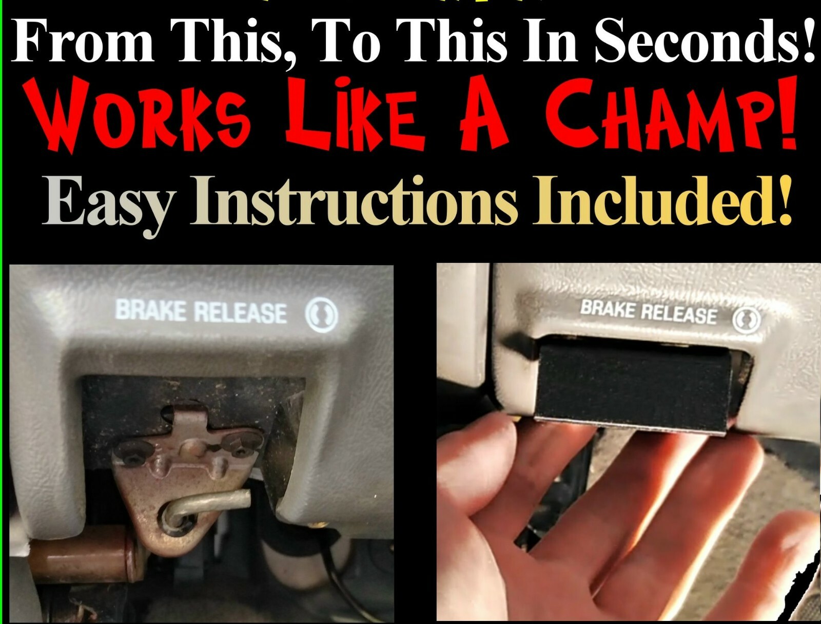 FORD EXPLORER PARKING BRAKE RELEASE HANDLE REPLACEMENT (MONEY BACK GUARANTEE) eBay
