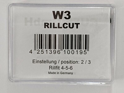 Tire regrooving Blades Rillfit W3 1/4'' (7 mm) Width .Made in Germany