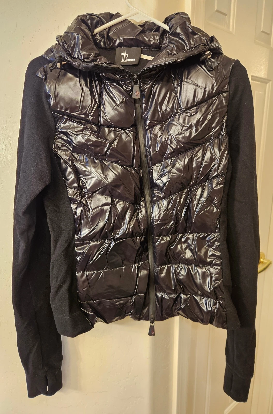 Moncler — New! Moncler 'Maglia Tricot' Puffer Down Cardigan Jacket Womens L MSRP $1595