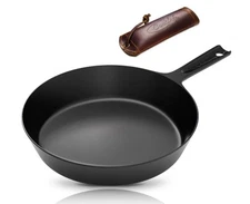 10.25" Inch Smooth & Light Cast Iron Skillet Pre-Seasoned CookLife
