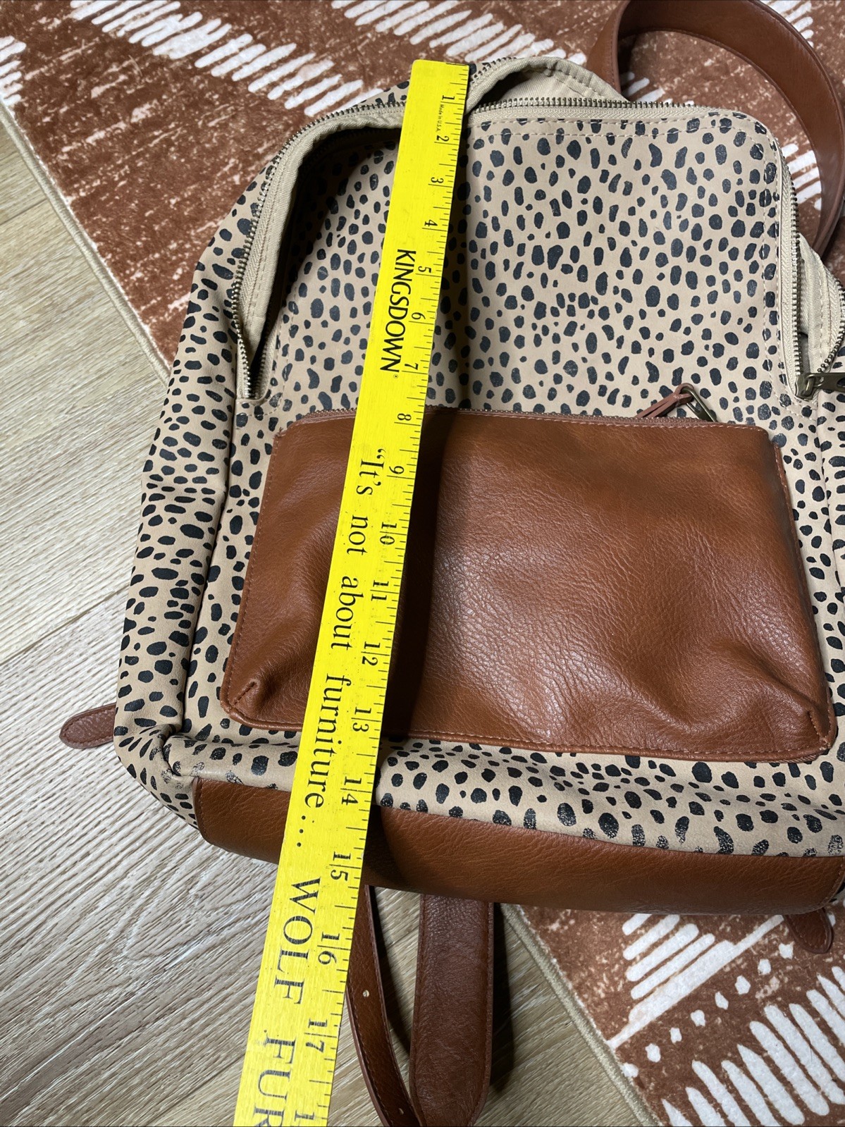 Universal Threads Leopard Cheetah Print Canvas Ba… - image 8