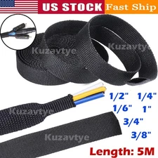 5M Wire Loom PET Expandable Braided Sleeving Braided Sleeve for TV, Computer