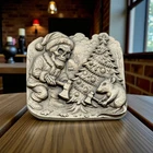Barrely Living 1 ozt .999 FS Silver Antiqued Bar “Chopping Down the Tree” #07/25
