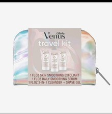 New Venus For Pubic Hair And Skin Travel Kit-New- 3 Creams Travel Bag 1 Fl Oz
