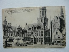 WW1 postcard sent from the Belgian Front to the UK 1916. Furnes, Belgium (14)