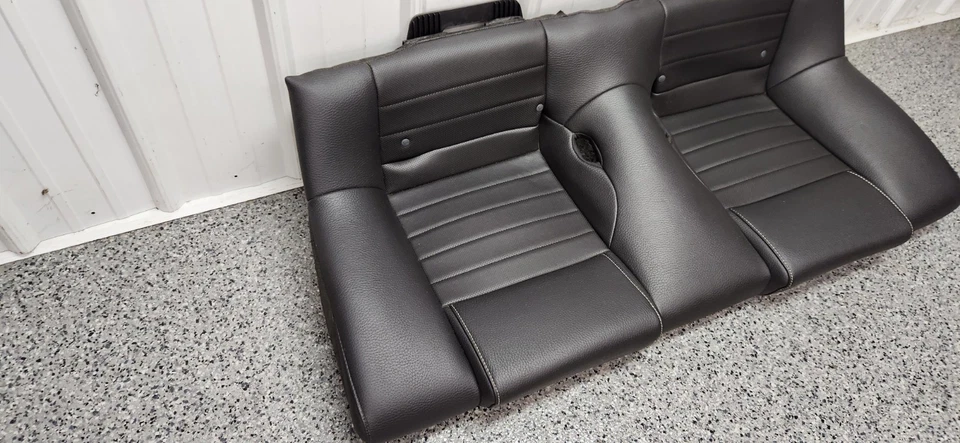 2010-2014 Ford Mustang Black Leather Seat Set OEM - Image 3 of 4