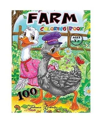 FARM 100 Coloring Book Ages 3+: The countryside, its animals and its stories. Dr